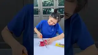 как достать конфеты M&M's в банке из-под колы😡🪚🔨 😱😇 #ялюблюгаджеты #стильскейтборда #комедия