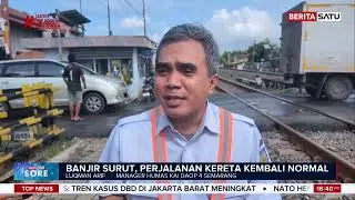 Sempat Terganggu Banjir, Perjalanan Kereta Api di Pekalongan Kembali Normal #Beritasatu