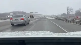 Freezing rain on the US highway. by Reed Timmer