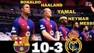 WHAT HAPPEN IF MESSI, RONALDO, MBAPPE, NEYMAR, PLAY TOGETHER ON BARCELONA VS REAL MADRID