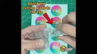 How To Use Acrylic Paper Cutter For Button Badge Artwork Print
