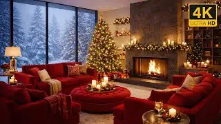 Best Christmas Songs 🎄 Christmas Classics & Fireplace Ambience (4K)