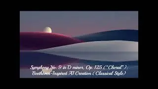 Symphony No. 9 in D minor, Op. 125 (“Choral”): Beethoven-Inspired AI Creation (Classical Style)