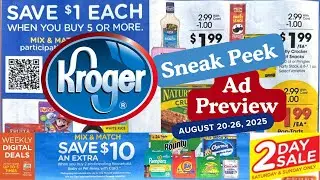 *MEGA SALE* Kroger SNEAK PEEK Ad Preview for 8/20-8/26 | Buy 5 Save $1 Each Mega Sale & MORE