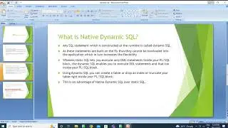 Static Sql and Dynamic Sql in PLSQL interview Q&A