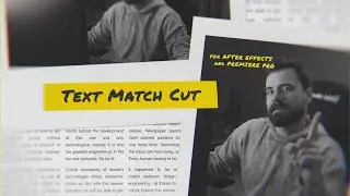 How to create this Text Match Cut Effect in Premiere Pro?