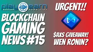 URGENT! NEW GAMES! NEW SPONSOR! GIVEAWAYS! AXIE INFINITY TOKENS! TOP CRYPTO GAMES