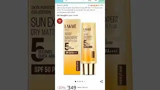 Lakme Sun Expert Dry Matte Fluid Sunscreen SPF 50++++ | 50ml | With 1% Niacinamide & Ceramide |