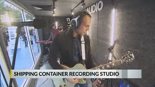 Shipping container recording studio