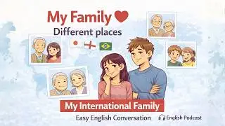My International Family 🌍 Easy English Conversation | A1 English Conversation