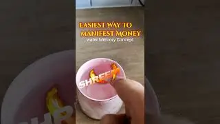 21 days Challange money Manifestation with this method WATER MEMORY CONCEPT