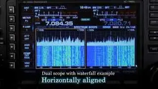 Icom IC-7851 Band Scope Dual Band Display Left / Right