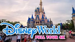 Magic Kingdom Spring Evening Walkthrough 2025 - Walking Tour & Rides - Walt Disney World [4K POV]