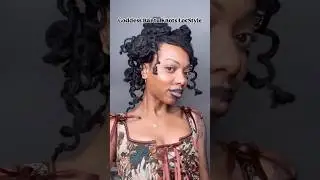 Goddess Bantu Knots on Locs