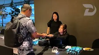 PTTEP Contractor Engagement Session | Check-In | Instant Print Name Badge | Blue Lobby