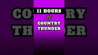 ⚡COUNTRY THUNDER 🟪PURPLE SCREEN 🌲Nature Sounds ⏳11 Hours