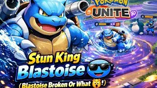 Pokemon unite gameplay with stun king 👑 | @Dear_Aemi #pokemonunite #blastoise #pokemon 