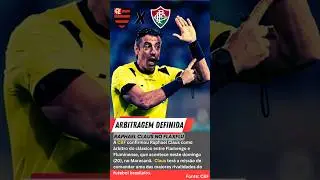 Raphael Claus apita Flamengo x Fluminense no Maracan&atilde;! 🔴⚫🐦&zwj;⬛