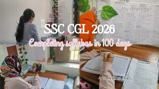 100 Days Complete Study Strategy (From Zero to Revision)☘️😊#motivation #ssc 