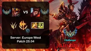 Jarvan IV Jungle vs Wukong - EUW Challenger - Patch 25.04