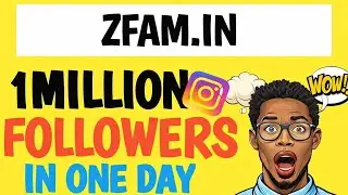 ZFAM.IN 1 MILLION IN JUST ONE DAY!! BY zfam.in Full Tutorial