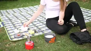 REDCAMP Anodized Camping Cookware Set,12 Pieces Lightweight & Compact Camping Mess Kit