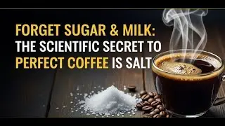 Forget Sugar & Milk:The Scientific Secret to Perfect Coffee is Salt (Instantly Eliminate Bitterness)