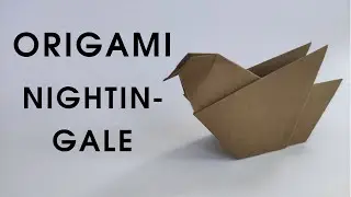 Origami NIGHTINGALE | How to make a paper nightingale
