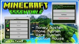 BEST MINECRAFT BEDROCK SERVER ADDON | MINECRAFT ESSENTIALS