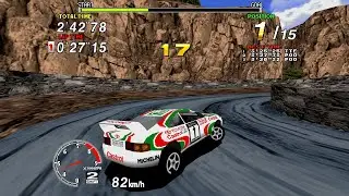 Sega Rally Championship (Arcade) - Toyota Celica Full Playthrough