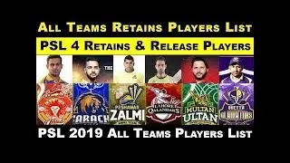 PSL 2019 All teams full squad | All teams squad in Pakistan super league 2019