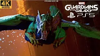 FIN FANG FOOM BOSS FIGHT Marvels Guardians Of The Galaxy PS5 4K 60FPS HDR