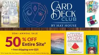 Hay House Card Deck Club Unboxing First Box! + Semi Annual Sale Haul!