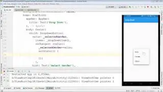 Flutter 2. DropDown Button