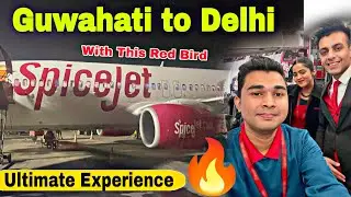 My First Flight Guwahati to Delhi✈️ || For My Airport Jobs Training