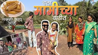 चला मामीच्या वाडीत! 🌴 🌿 | Nakki kai ahe TARLE ? Baga amchi Maja 😅 |Family Vlog