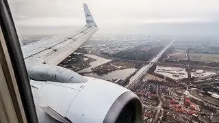 KLM Boeing 737-900 ENGINE VIEW LANDING at Amsterdam Schiphol Airport (AMS)
