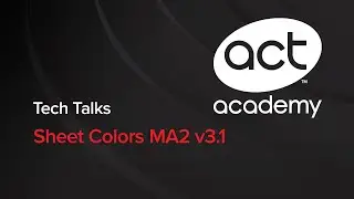 Sheet Colors MA2 v3.1 - Tech Talks 04-26-2016