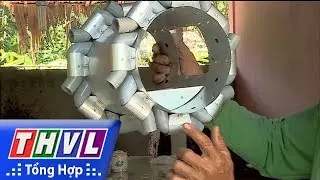 THVL | Nông dân chế tạo thiết bị sạ lúa theo cụm