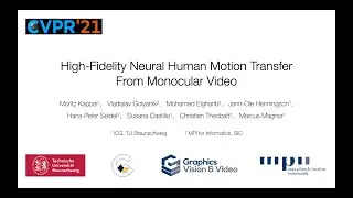High-Fidelity Neural Human Motion Transfer from Monocular Video - CVPR 2021