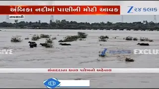 Gujarat Rains: Rivers swell as heavy downpour lash Navsari, upstream areas | Monsoon 2025