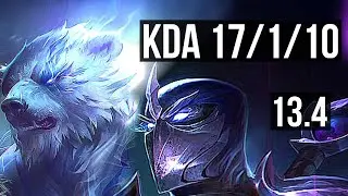 VOLIBEAR vs SHEN (TOP) | 17/1/10, Legendary | TR Diamond | 13.4