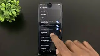 How to Enable Dark Mode in Messages on Samsung Galaxy M07 | Message App Dark Mode Tutorial
