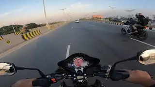 Hero Hunk vs Suzuki Gixxer SF - High Speed Run