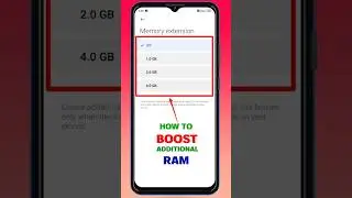 Mobile Ram Kaise Badhaye ⚡ How To Increase Ram On Android Phone #shorts  #mobile