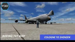 [P3D v4] PMDG 747-400 UPS | Cologne to Shenzen | MAX TAKEOFF WEIGHT