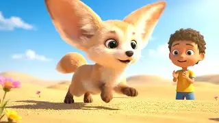 Oops! Sleepy Fennec Fox Missed the Sand 🦊 | Fun Kids Songs & Nursery Rhymes