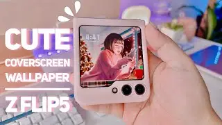 Cute Moving Coverscreen For Your Z Flip5 | (how to make your own coverscreen)