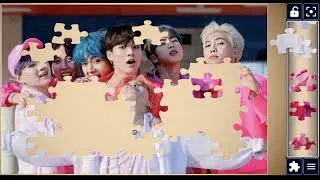 BTS Pink Power Pose 💜🧩✨// #jigsawpuzzle #BTS #Pink #Kpop #art @puzzlemaster1034