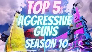 TOP 5 BEST AGGRESSIVE GUNS SEASON 10! | Call of Duty Mobile | Gunsmith | Tips & Tricks (SMGs, etc.)